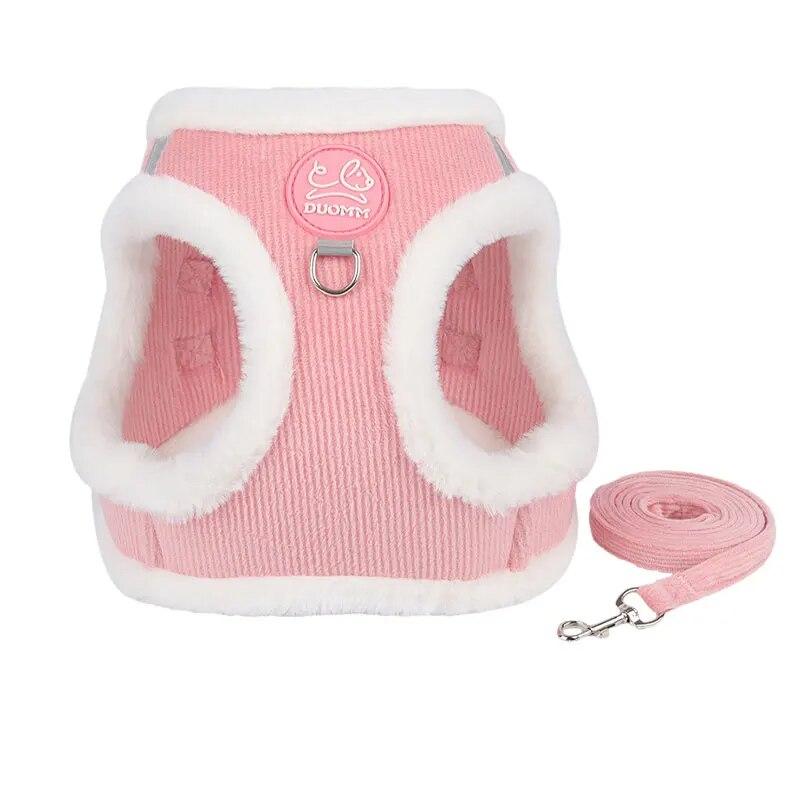 Warmes reflektierendes Katzengeschirr und Leine-Set, verstellbare Haustierweste für Katzen, Welpengeschirr, Haustier-Gehleine, Leine, Katzenzubehör