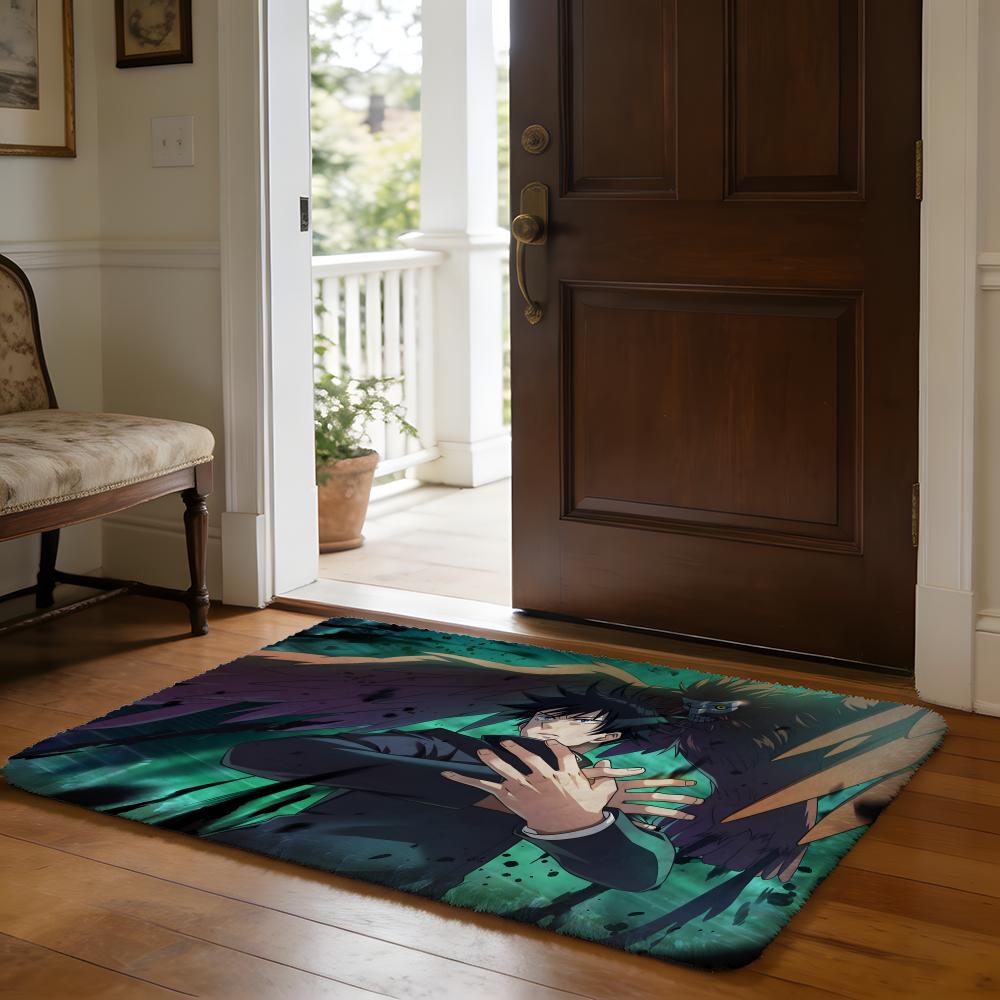 MMegumi Fushiguro Floor Mat Soft Flannel Absorbent Mat Non-Slip Rug Home Bedroom Bathroom