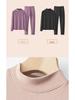 Women's Silk Wool Velvet Thermal Underwear Set - Half High Collar Top & Pants