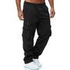 Men's Casual Multi Pocket Loose Straight Work Pants Outdoor Fitness Pants