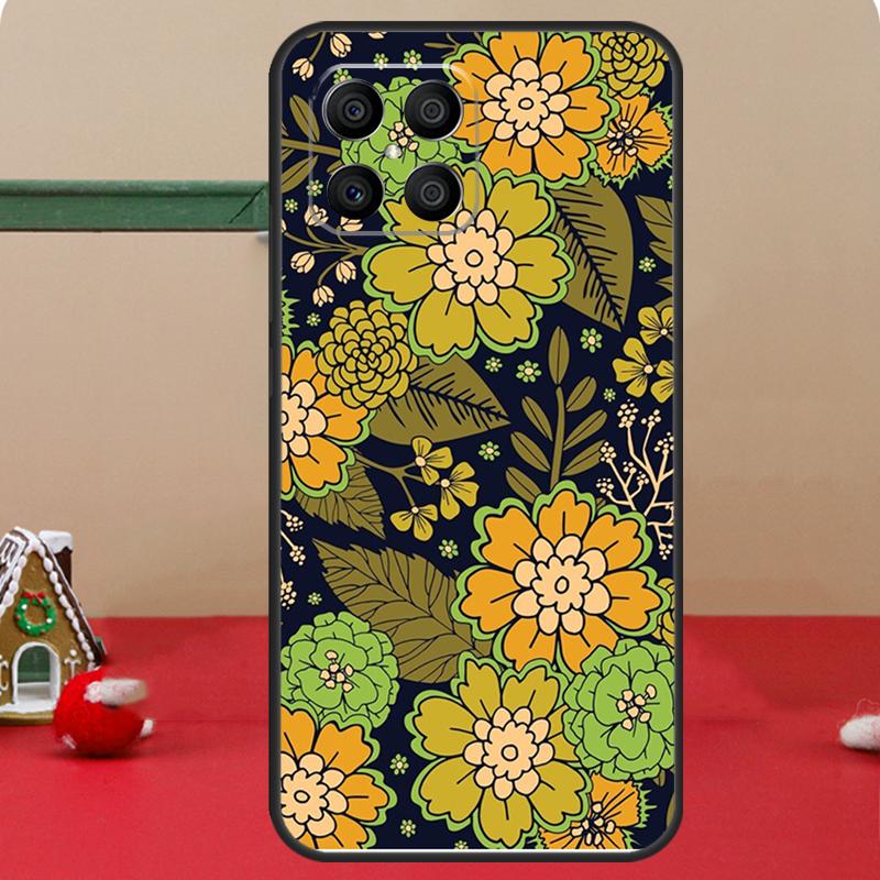 Orange Flower Pattern Case For Honor Magic 8 Pro 6 7 Lite Honor 400 200 50 70 X8c X8b X9a X9b X9c X9d Win RT Coque