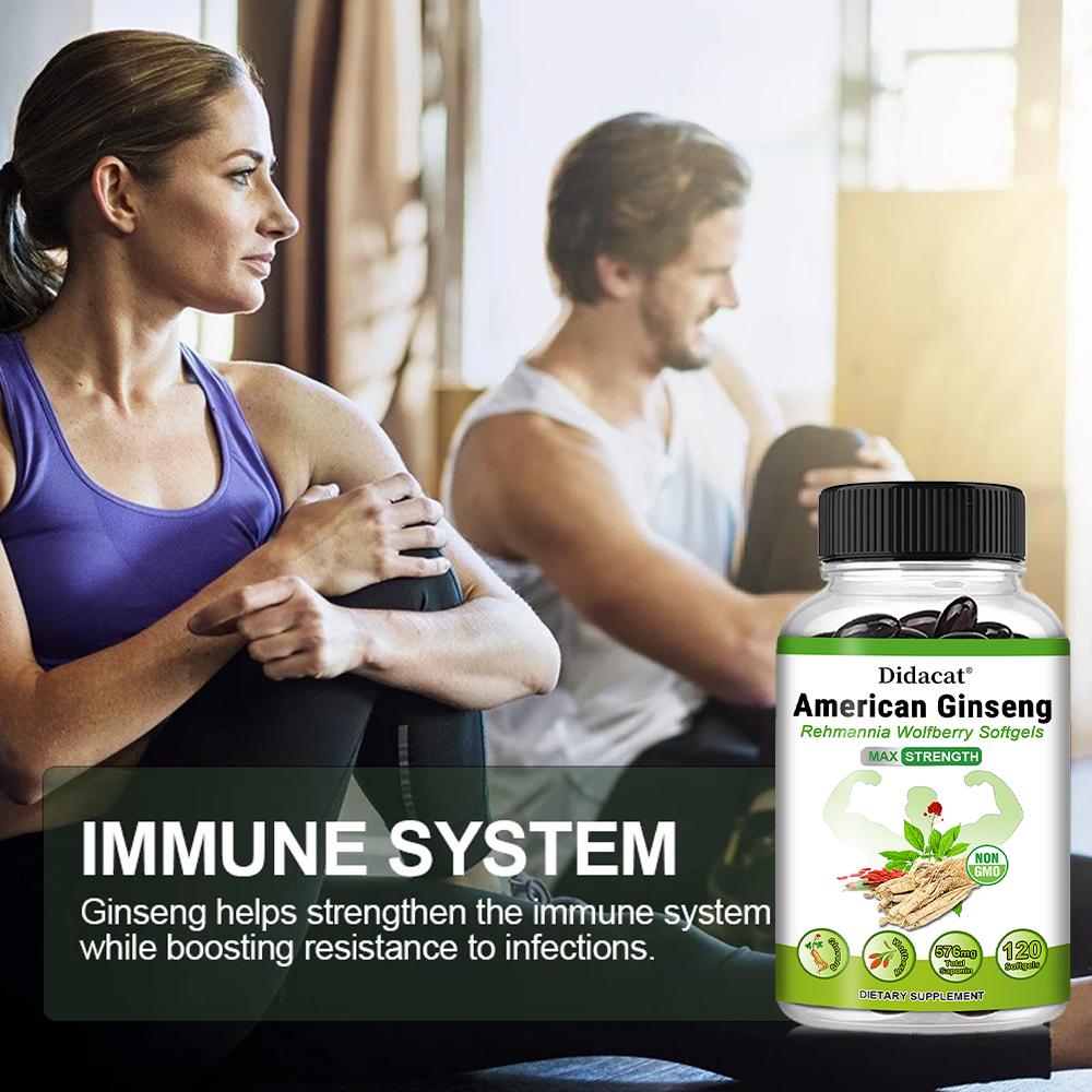 American Ginseng Extract - 1600 Mg - 120 Vegetarian Capsules