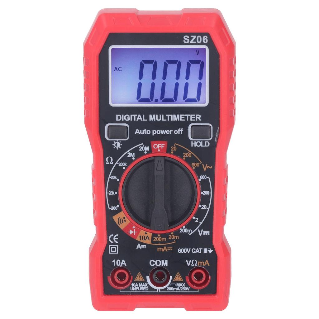 Digital Multimeter High Accuracy HD Backlit Anti Burning Multifunctional Current Voltage Meter for Repair Maintenance