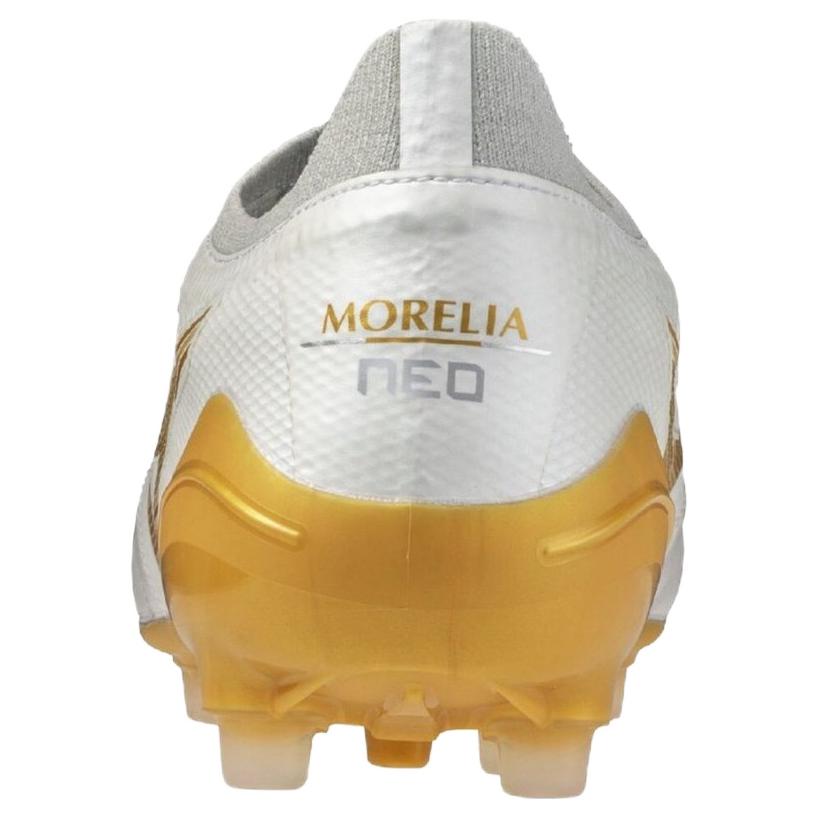 Mizuno MORELIA NEO IV B ELITE Soccer Shoes Unisex White Gold P1GA264350