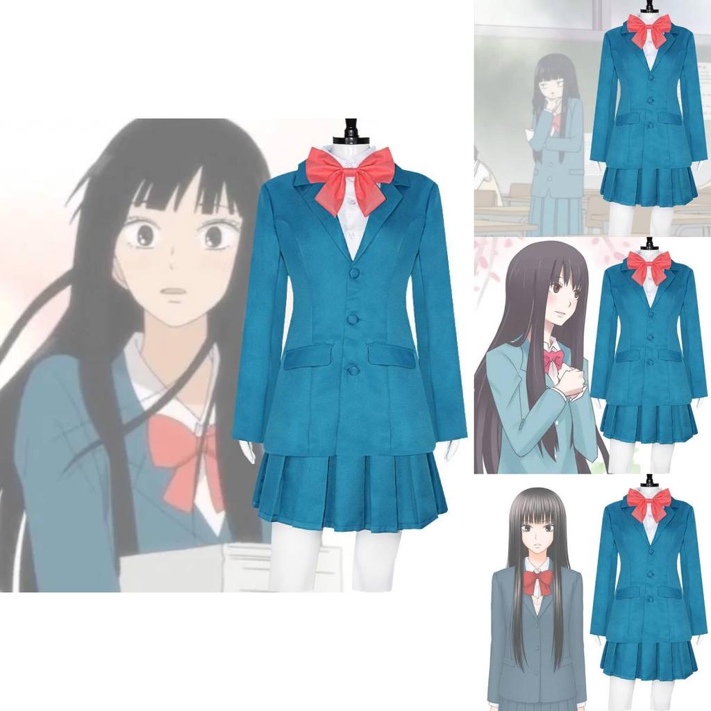 Kimi Ni Todoke Kuronuma Sawako Cosplay Costume Skirt Outfit School Uniform Girl