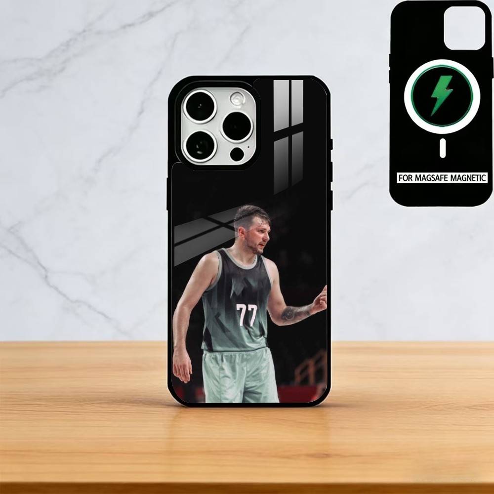 L-Luka D-Doncic 77 Phone Case For iPhone17,16,15,14,13,12,11 Plus,Pro Magnetic with Magsafe Wireless Charging