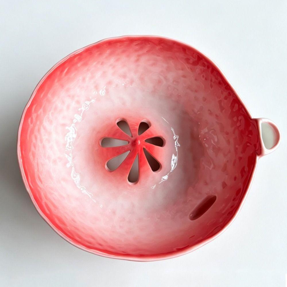 Raised Drainage Hole Berry Washing Bowl Self Spinning Fruit Strainer Food Cleaning Basin Blueberry