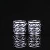 Antique-Finish Vajra Scepter Beads: Color-Preserving Silver Six-Syllable Mantra Spacer for DIY Tibetan Bracelets