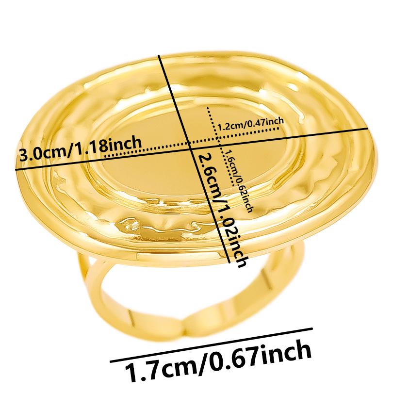 6pcs/lot Gold Plated Stainless Steel Base Rings Settings DIY Blank Knuckle Rings for Women Jewelry Charms Never Fade Wholesale