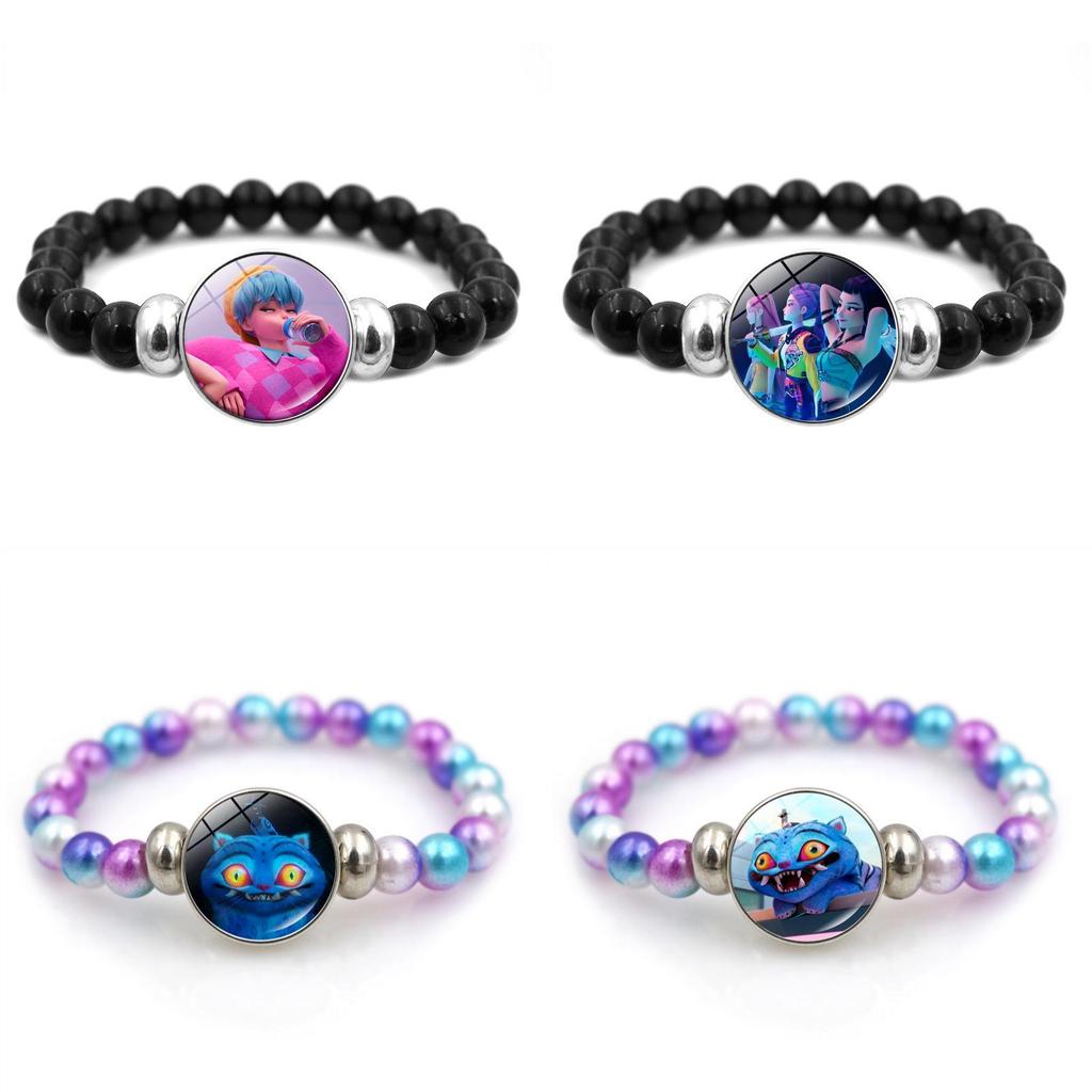 Kpop Demon Huntershand Chain With Colorful Resin Beads For Gift And Travel Souvenir