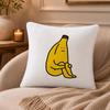 banana Cushion Cover Anti-dustmite Pillowcase Invisible zipper silky short plush Sofa cushion cover