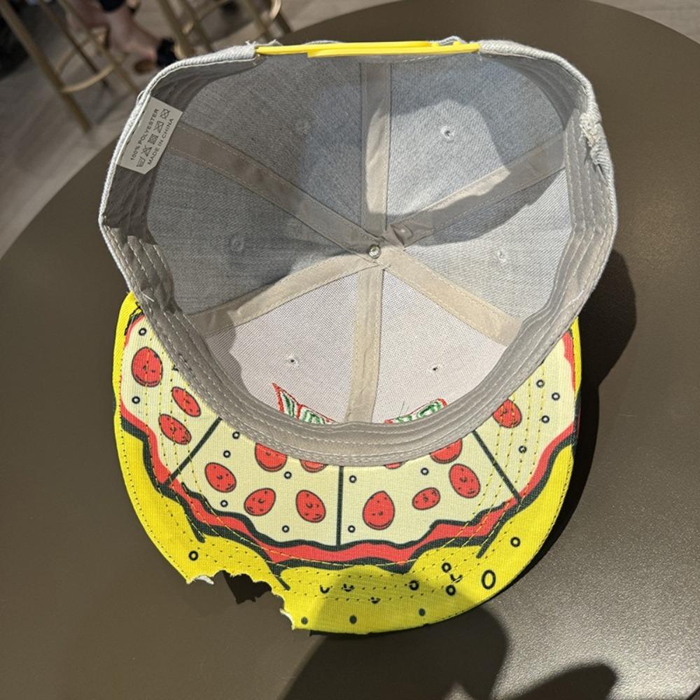Adjustable Baseball Cap PIZZA Embroidery Snapback Hats High Quality Hip Hop Hats  Unisex