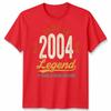 21st Birthday Unisex T Shirt 21 Years Of Being Awesome Legend Born In 2005 Funny
