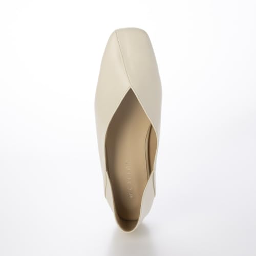 Carino CAUK52016 Women's Pumps, White, Size 24.5 cm