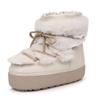 Snow Boots Women'S Thick-Soled Short Boots Imitation Rabbit Fur Short Boots Warm Winter New Waterproof Boots