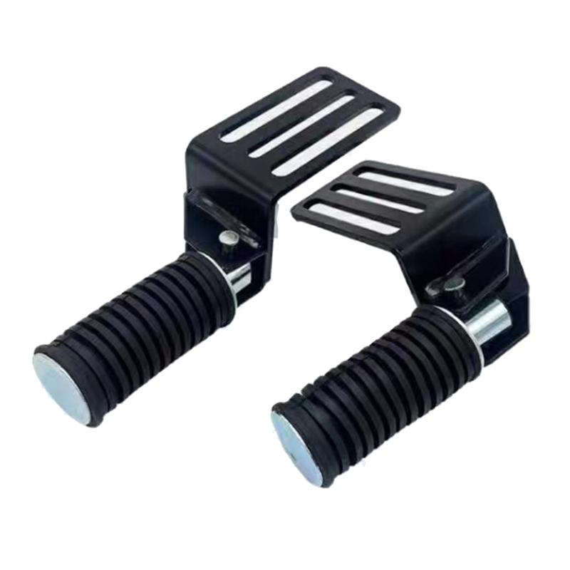 Anti Slip Motorcycle Foot Pegs Foldable Footrest Heavy Duty Iron Material Easy Installation For Various Bike Models 2pcs