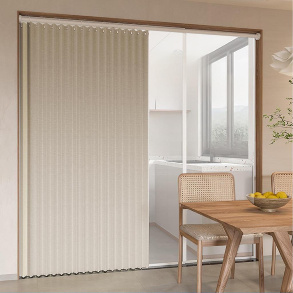 Blackout Room Insulated Accordion Door Privacy Screen for Living 1 Panel Curtain, Divider, Curtain, Entryway, Kitchen, Room,