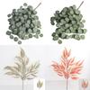 Faux Eucalyptus Flower Display With Handpainted Details For Home Decor And Event Decoration
