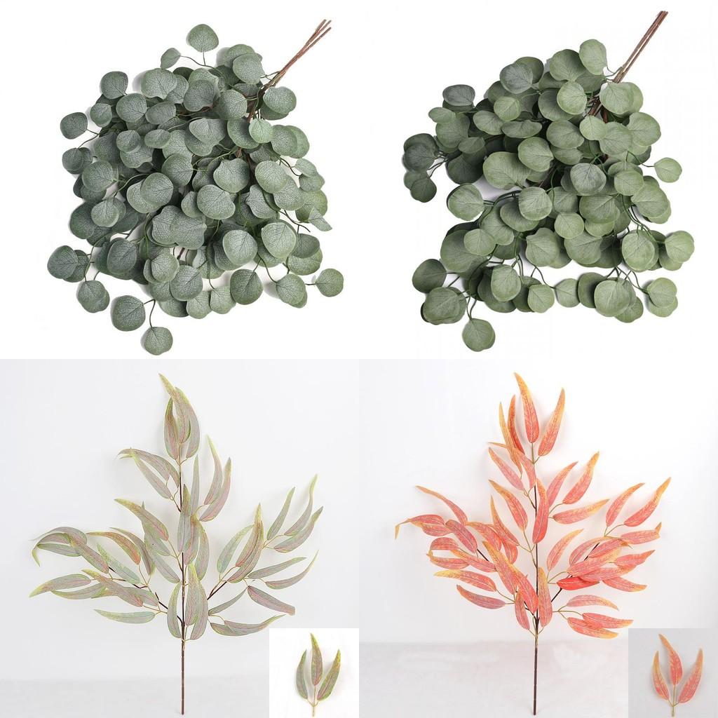 Faux Eucalyptus Flower Display With Handpainted Details For Home Decor And Event Decoration