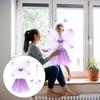CALLARON Fairy Cosplay Set Angel Wings Cosplay Kids Lovely Angel Angel Wings Angel Ring Heart Stick Costume Accessories Unisex Purple 42x33cm Purple