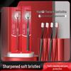 Luxury Soft Bristle Toothbrush Set for Adults - Portable, Individually Packaged, Ideal for Home Use and Travel
