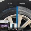 Tire Shine Wax Coating Paste, Car Tire Black Shine with Conditioners, Resists Water & Sunshine Fading, Tire Cleaner with Applicators for Cars,