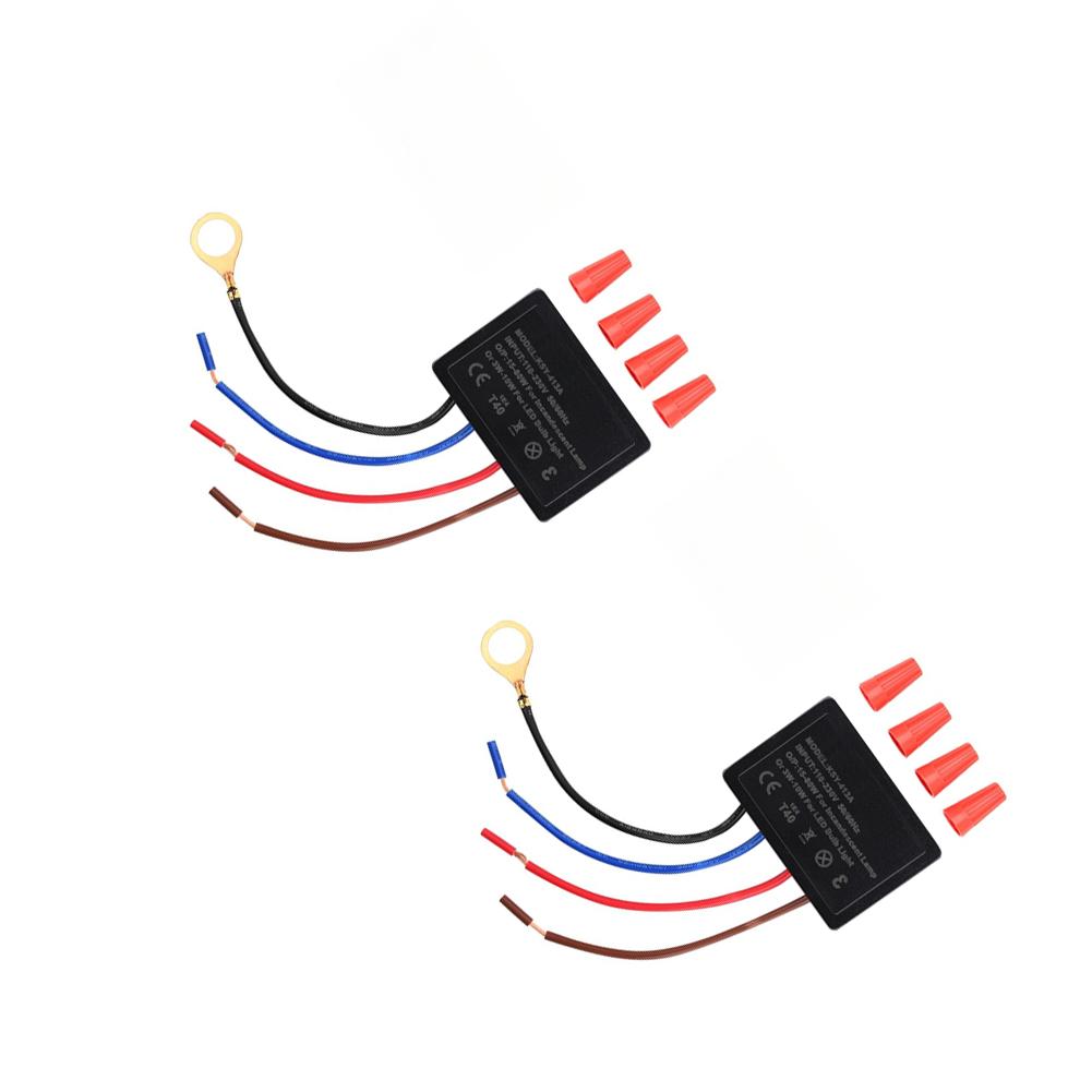 2pcs Induction Desk Lamp Switch AC 110-230V LED Touch Sensing Desk Lamp Switch 4-Level Dimming Touch Control Switches 1A 3A