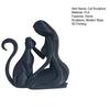 Baizihuahu 3D Printed Sculpture, Woman And Cat Shape, Matte Finish Durable Figurine, Light Luxury Style Ornament for Home Decor