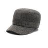Winter hat Men's fleece cold-proof and warm flat-top hat Grandpa woolen thickened ear protector duck tongue cotton hat