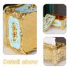 Light Luxury Tissue Box Holder Rose Pattern Tissue Dispenser Creative Paper Storage Box  Office
