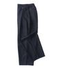 ANALOG MOOD Striped Back-Banded Wide Slacks (Navy)