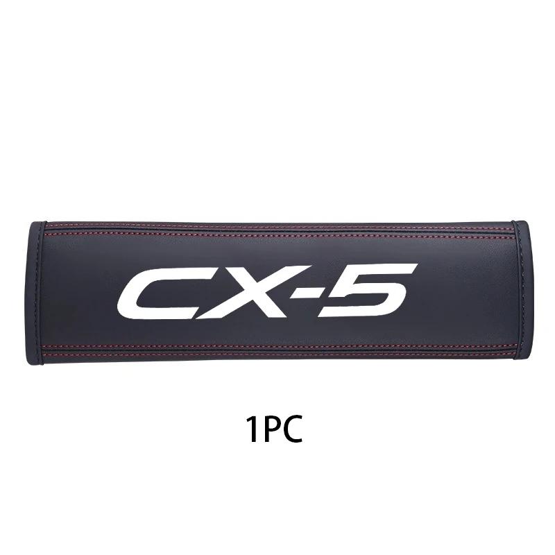 For Mazda CX 5 1pc Cowhide Car Interior Seat Belt Protector Cover For Mazda CX 5 car Auto Accessories IUE2