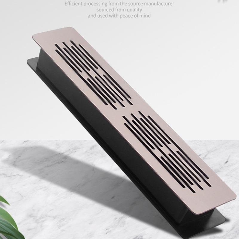 2Pcs Furniture Cabinet Ventilation Decorative Cover Double Layer Air Vent Ventilation Grille Wardrobes Fitting Enduring