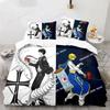 Neues Japan Anime Hunter X Hunter Biscuit Krueger Bettwäsche-Set Bedrucktes Bettwäsche-Set Mit Kissenbezug Bettdeckenbezug Weich Einzel Doppel