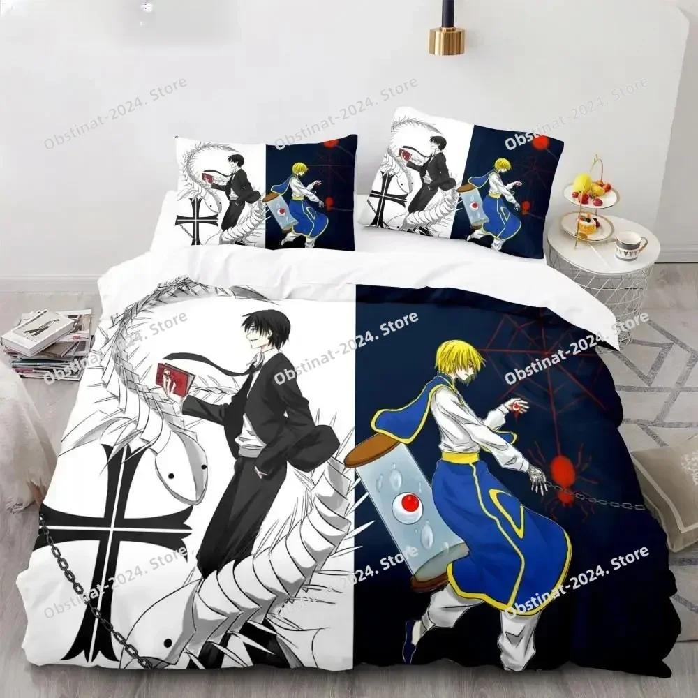 Neues Japan Anime Hunter X Hunter Biscuit Krueger Bettwäsche-Set Bedrucktes Bettwäsche-Set Mit Kissenbezug Bettdeckenbezug Weich Einzel Doppel