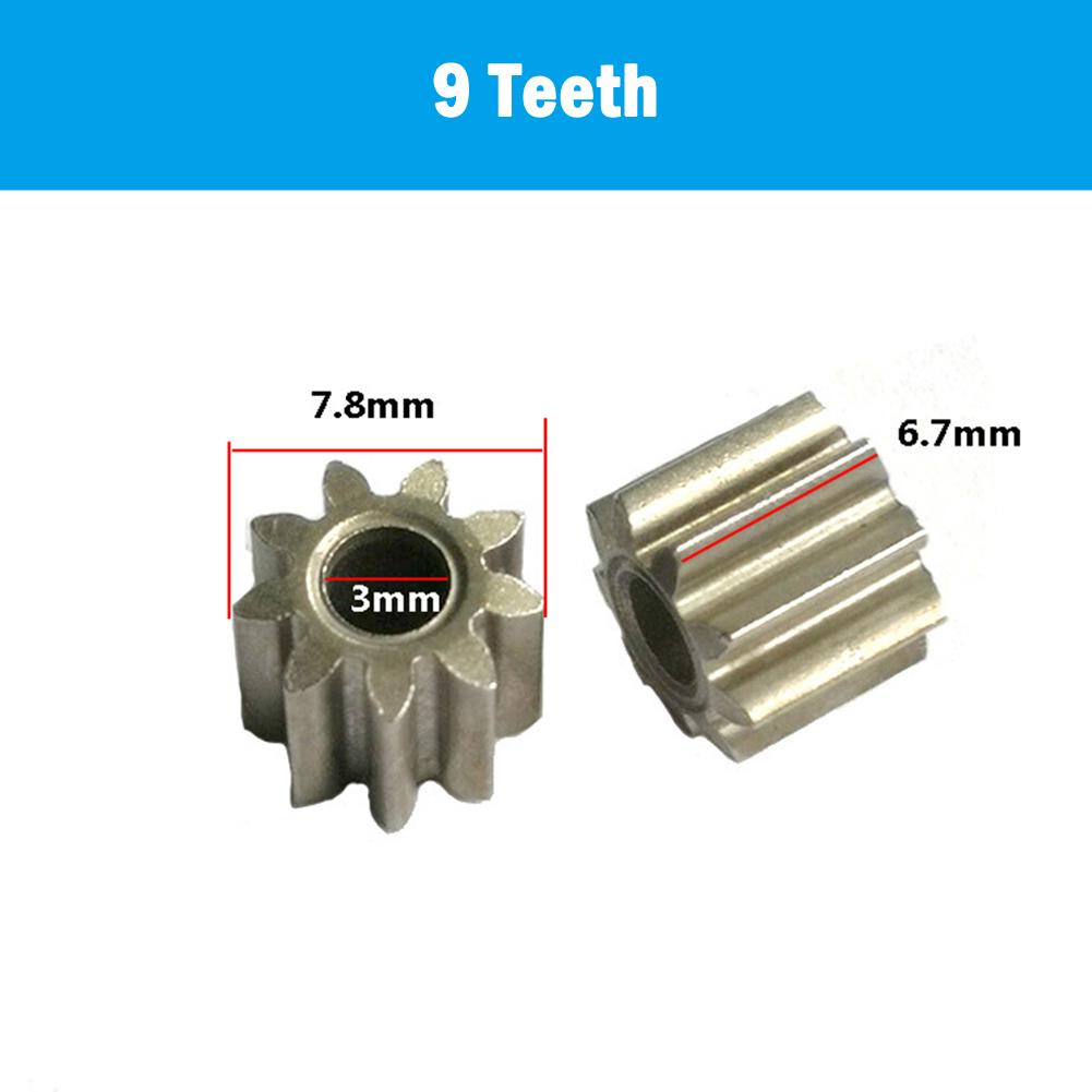 

Motor Gears 9 Teeth 12 Teeth Replaceable Motor Gear For Cordless Drill Charge Screwdriver 550 Motor Power Tool Accessories
