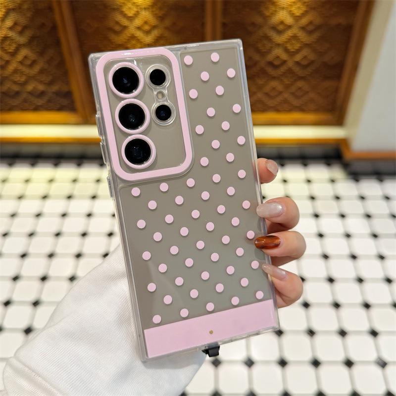 Multi-color Polka Dot Flash Phone Case for Samsung S26/S25/S24 Ultra and A56/A55 - Drop-Proof Protection