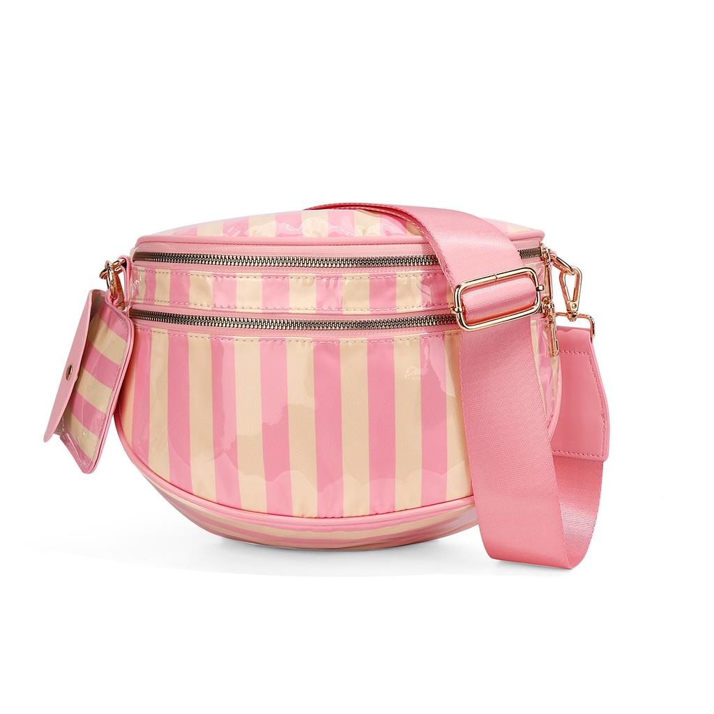 Women Adjustable Strap Crossbody Bag Vintage Shell Waist Bag Casual Daily Shoulder Purse