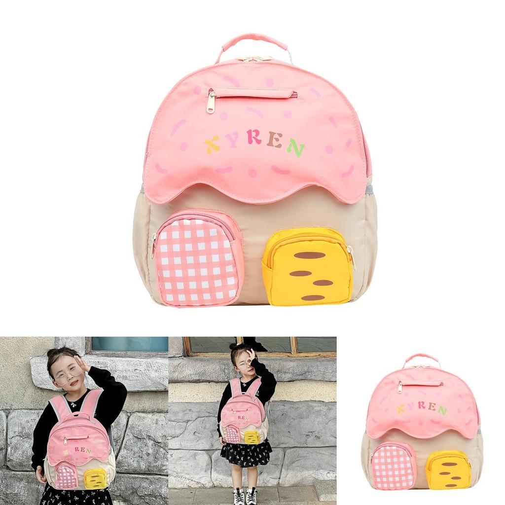 Cute Mushroom House Design Childrens Backpack Breathable Canvas For Kids