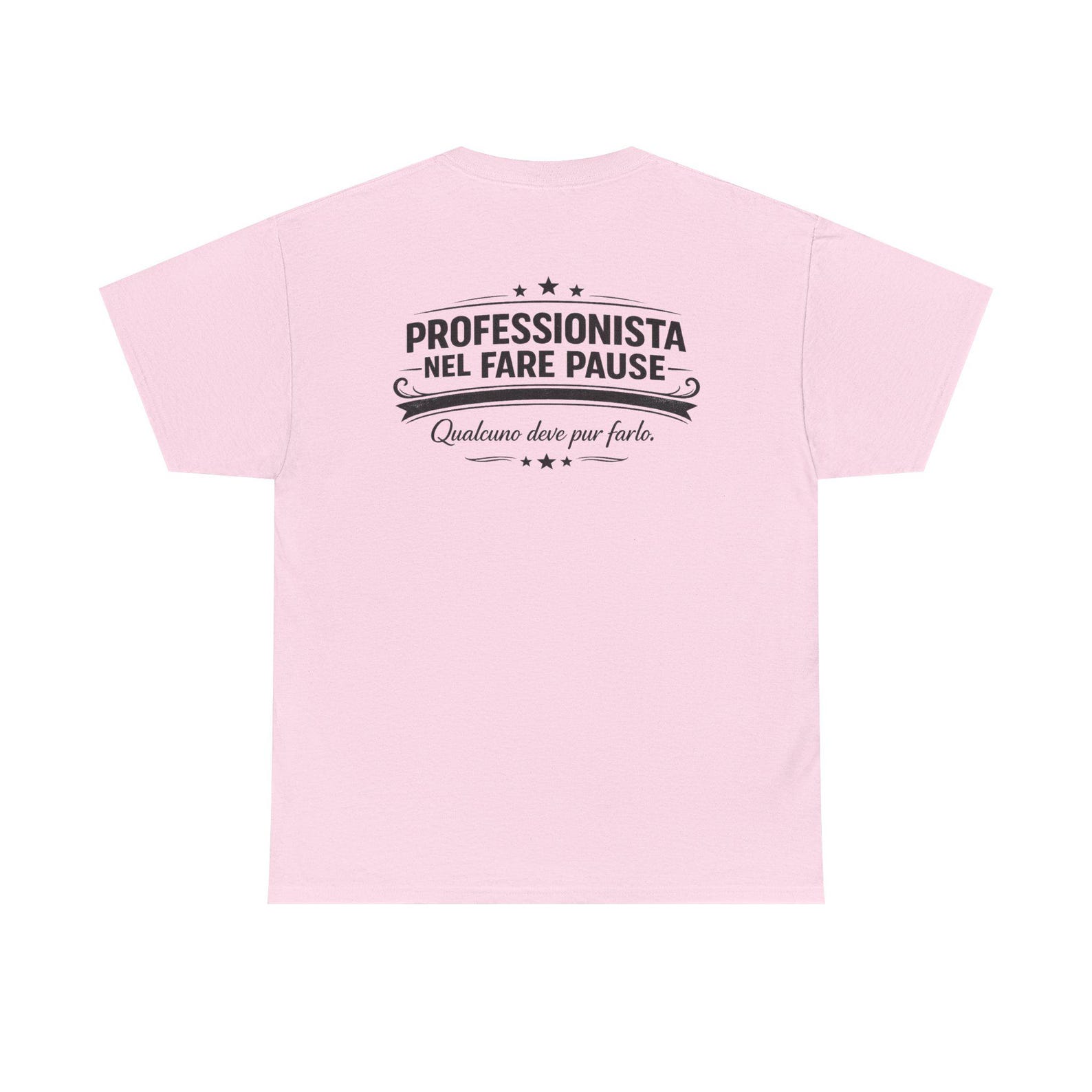 Professional Break Maker T-Shirt | Italian Phrase, Minimal Retro Badge L