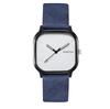 Fashion Watch Simple Square Dial PU Leather Quartz Men Business Watch Wristwatch for Men Clock for Women Montre Homme