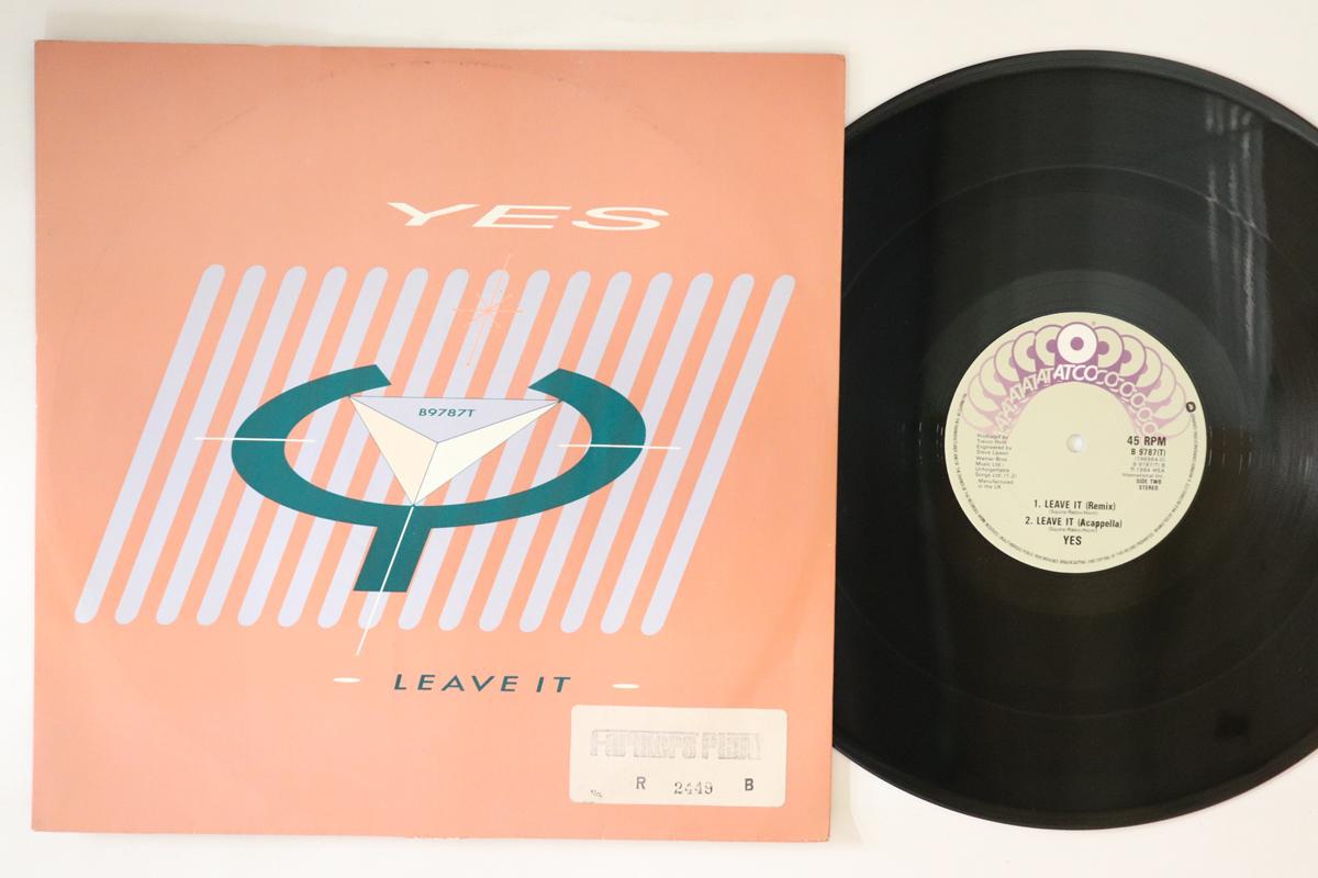 

12inch Record YES - Leave It (Hello, Goodbye Mix)(Remix B9787T ATCO 1984 UK Rock Used