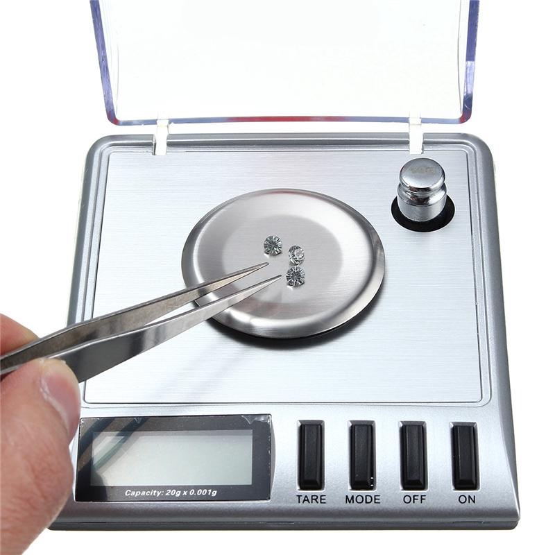 Blue Digital Pocket Scale 20g 0.001g Electronic Jewelry Gram G/o Z/o Zt/dwt/ct/gn Salver Tweezer Weight