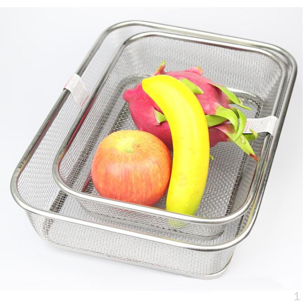 

Wash Draining Basket Colander Bowl for Fruits Vegetable Cleaning Washing 34x25cm