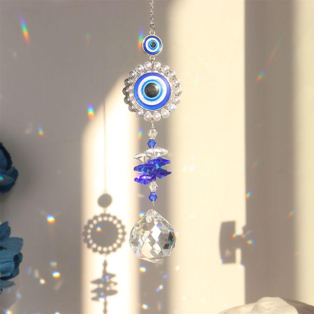 Hanger Sun Catcher Necklace Charms Demon Eye Pendant Car Hanger Decoration Wind Chime Components