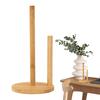 Wooden Paper Towel Holder Rustic Farmhouse Countertop Wooden Standing Paper Towel Holder Natural Anti-Skid Base Paper Towel