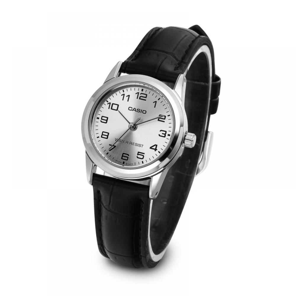 Casio Ltp V001l 7budf  Ltp V001l 7b  Analog Sat Student Women S Leather Watch