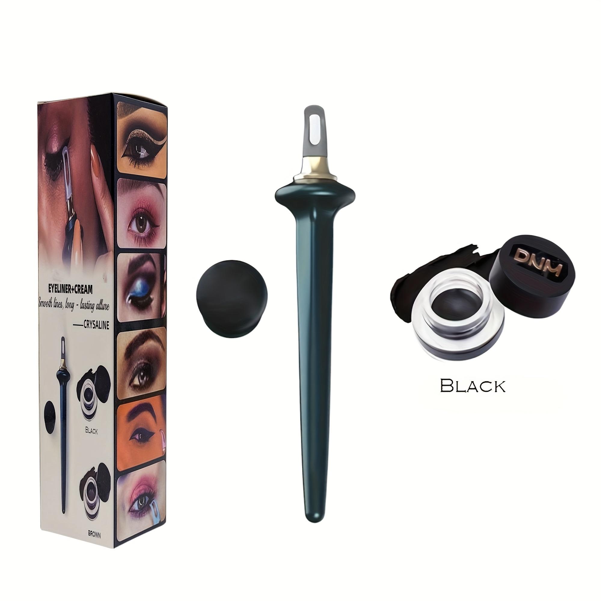 

Кисть для подводки с силиконовым наконечником + Гелевая подводка в комплекте - Набор профессиональных инструментов для макияжа для легкого, точного и безупречного нанесения подводки