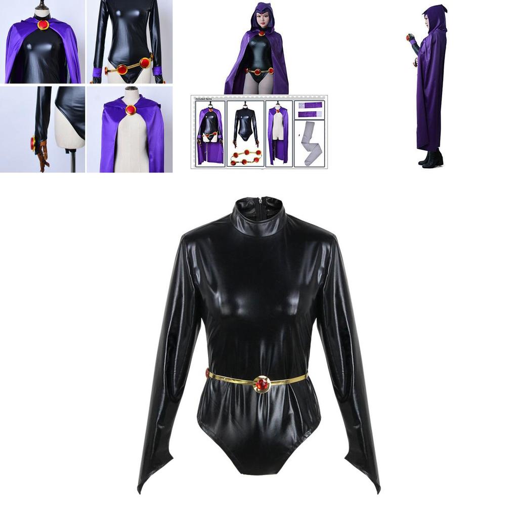 Stunning Anime Teen Titan Raven Costume For Cosplay And Themed Parties