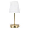 Cordless LED Table Lamp USB Touch Control Dimmable Fabric Shade Table Lamp for Bedroom